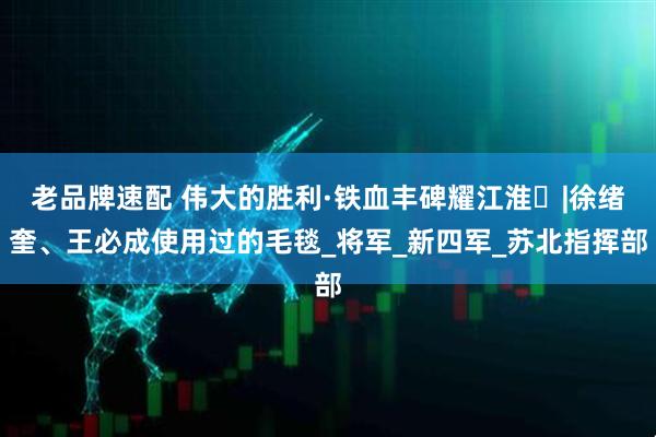 老品牌速配 伟大的胜利·铁血丰碑耀江淮㉝|徐绪奎、王必成使用过的毛毯_将军_新四军_苏北指挥部